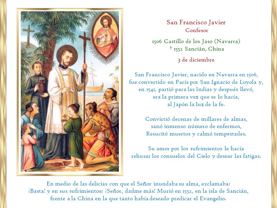 San Francisco Javier Confesor 1506 Castillo de los Jaso (Navarra)