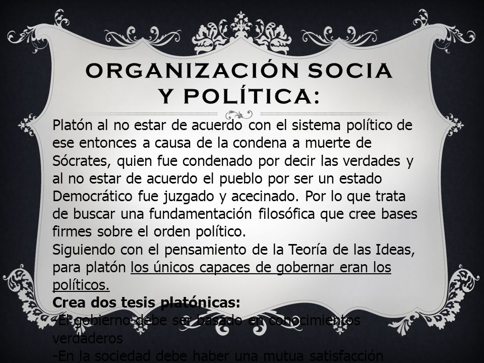 Organización socia y política: