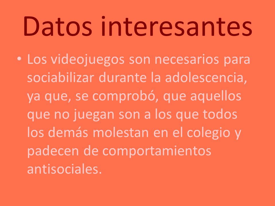 Datos interesantes