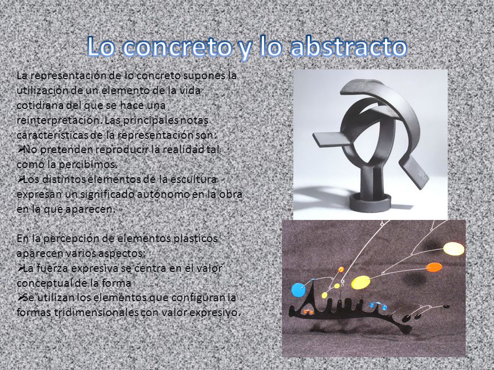 Lo concreto y lo abstracto