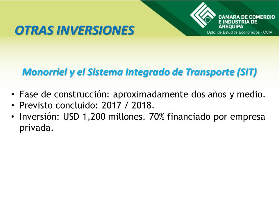 Monorriel y el Sistema Integrado de Transporte (SIT)