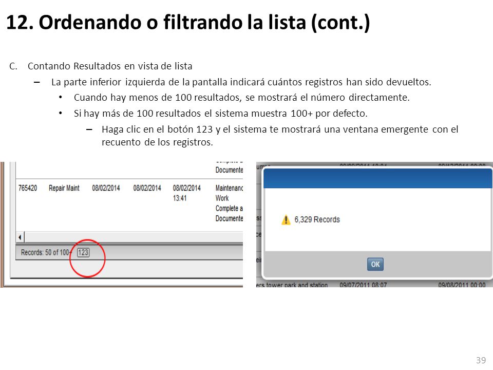 12. Ordenando o filtrando la lista (cont.)