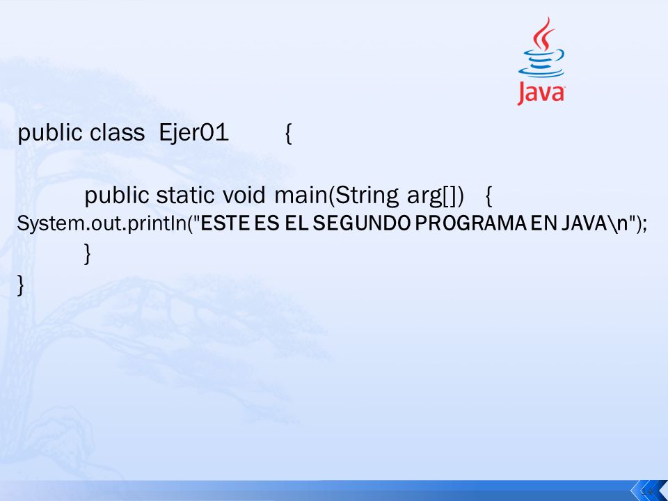 public static void main(String arg[]) { }