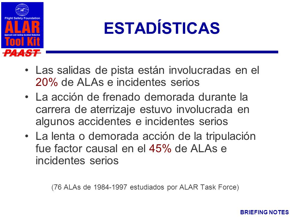 (76 ALAs de estudiados por ALAR Task Force)