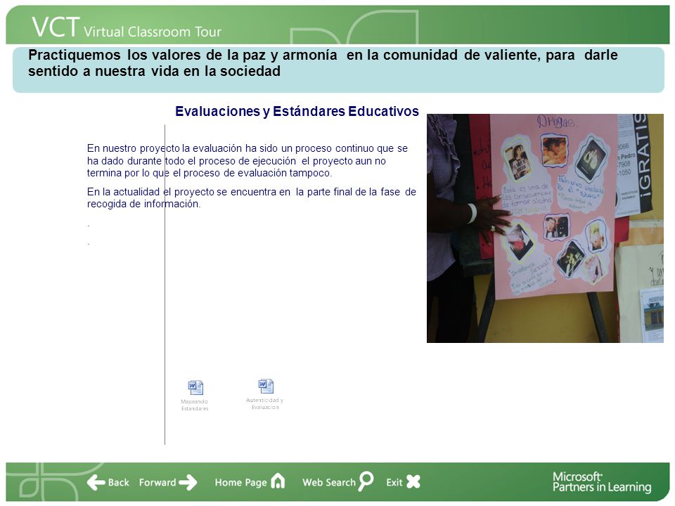Practiquemos los valores de la paz y armonía en la comunidad de valiente, para darle sentido a nuestra vida en la sociedad