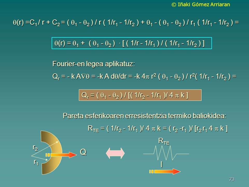 (r) =C1 / r + C2 = ( 1 - 2 ) / r ( 1/r1 - 1/r2 ) + 1 - ( 1 - 2 ) / r1 ( 1/r1 - 1/r2 ) =