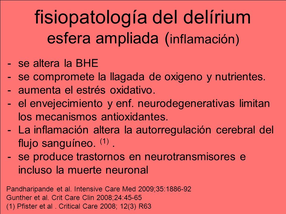 fisiopatología del delírium esfera ampliada (inflamación)