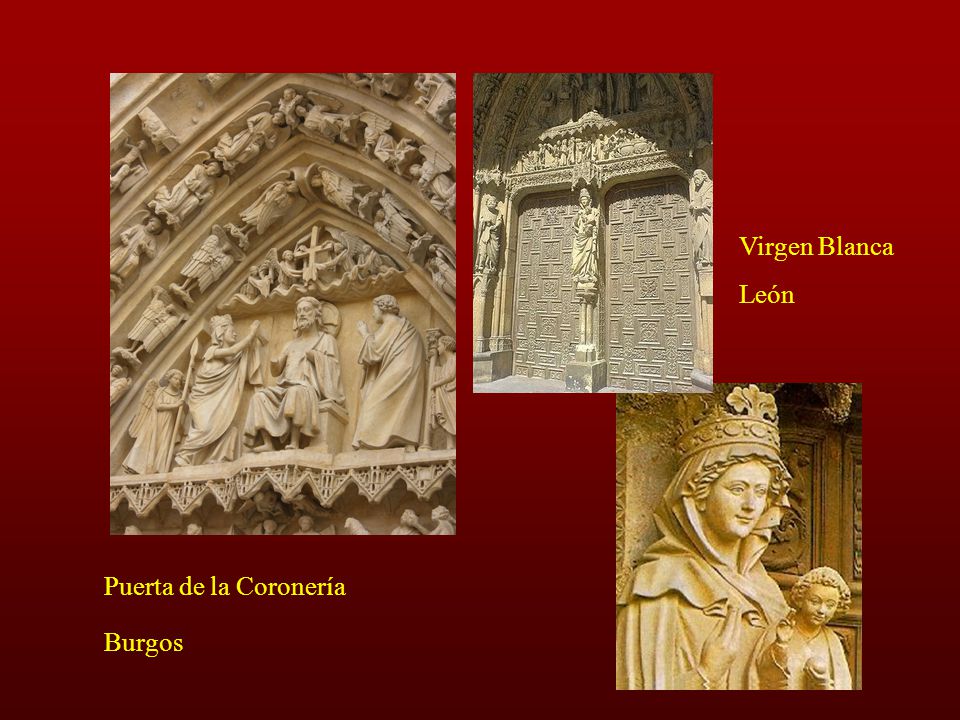 Virgen Blanca León Puerta de la Coronería Burgos