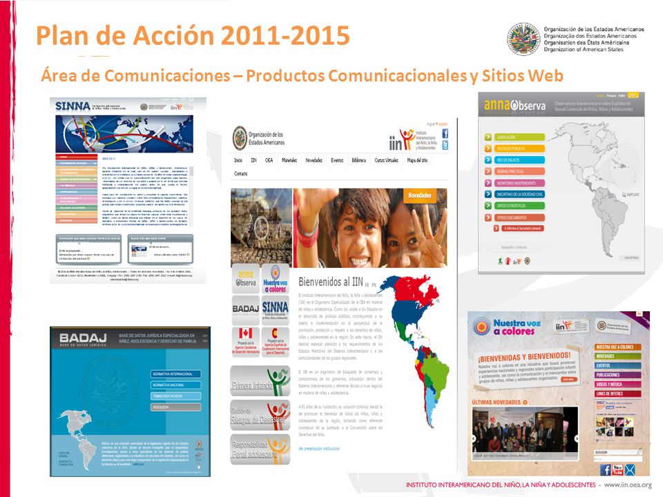 Plan de Acción Área de Comunicaciones – Productos Comunicacionales y Sitios Web