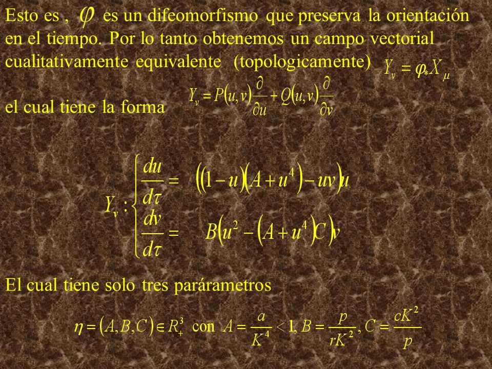 Esto es , es un difeomorfismo que preserva la orientación en el tiempo