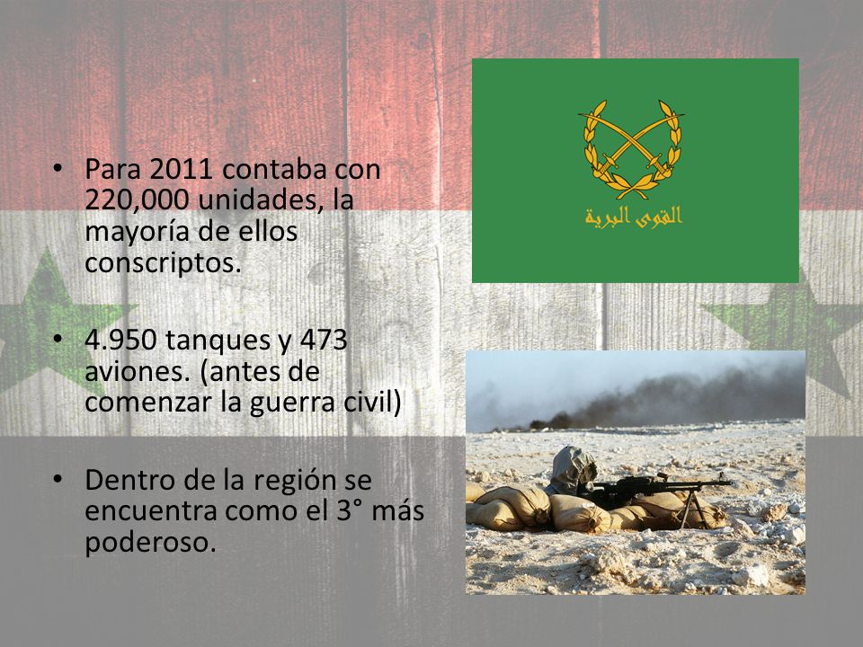 Para 2011 contaba con 220,000 unidades, la mayoría de ellos conscriptos.
