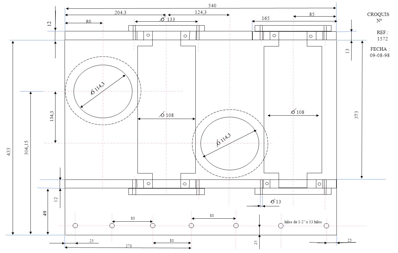 ,3 124,3 85 CROQUIS Nº O REF.: 1572 FECHA :
