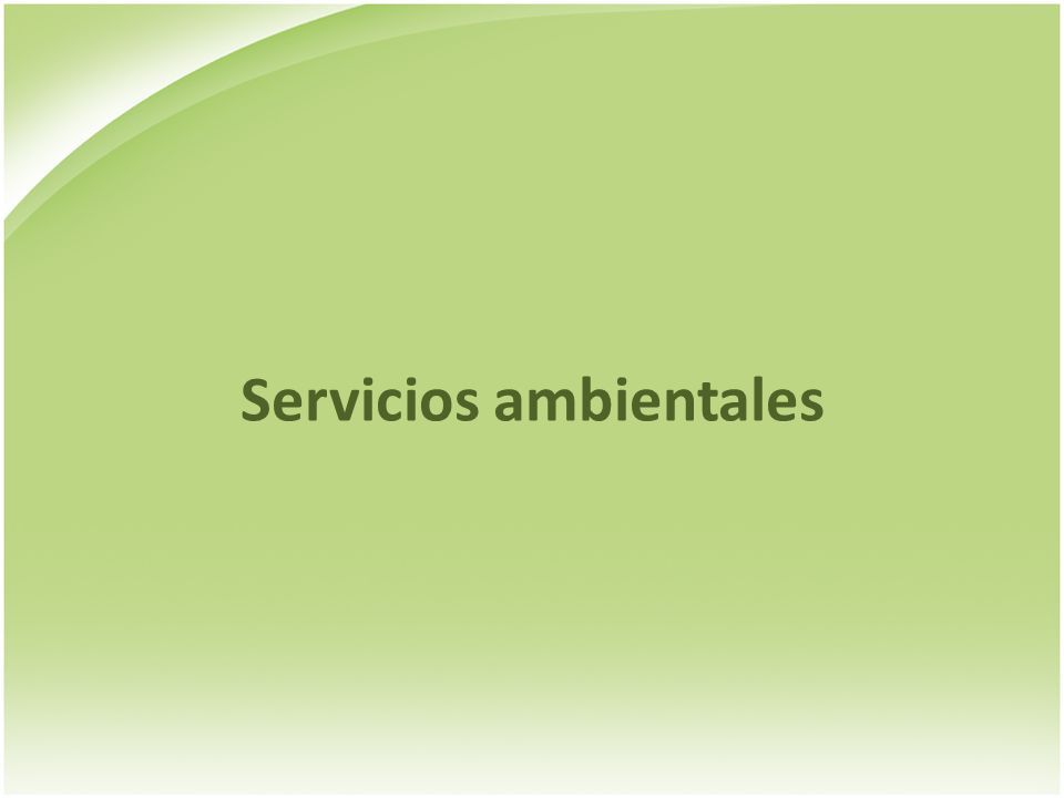 Servicios ambientales