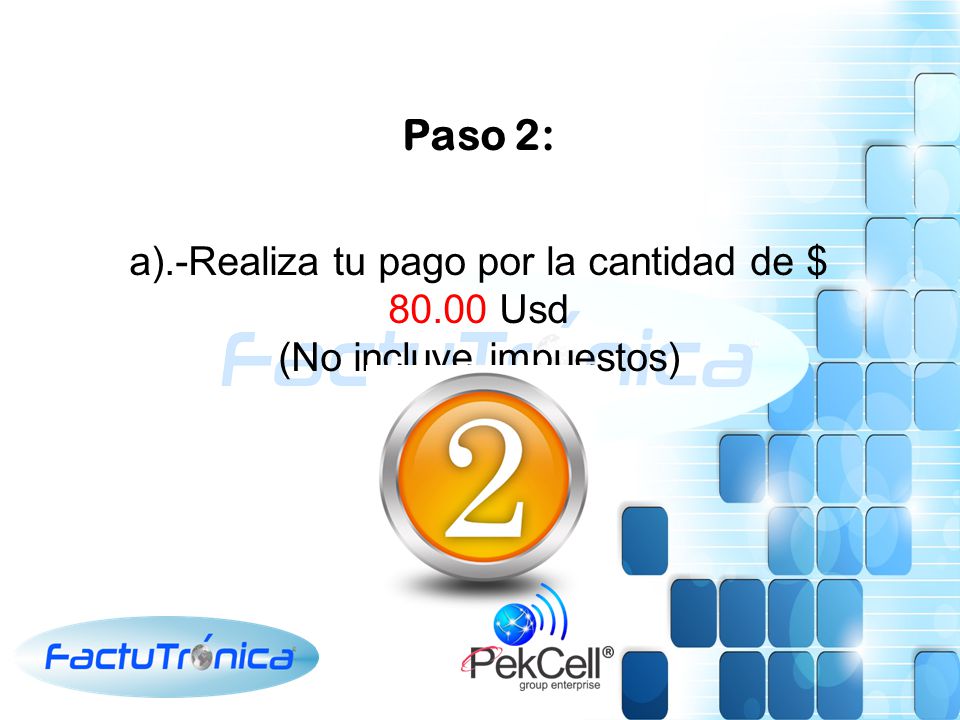 a).-Realiza tu pago por la cantidad de $ Usd
