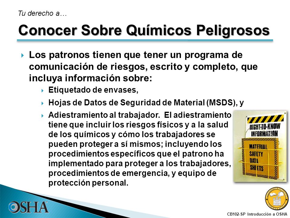 Conocer Sobre Químicos Peligrosos