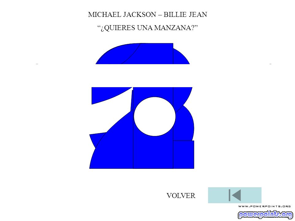 3 2 1 ¿QUIERES UNA MANZANA MICHAEL JACKSON – BILLIE JEAN