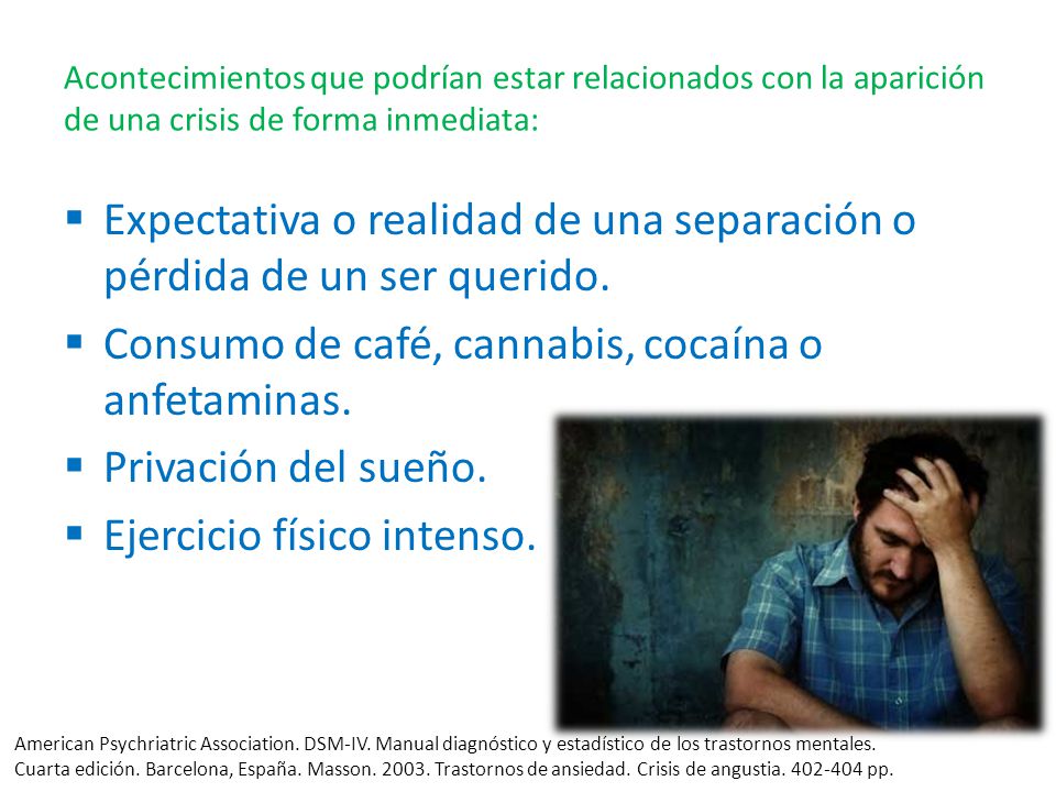 Expectativa o realidad de una separación o pérdida de un ser querido.