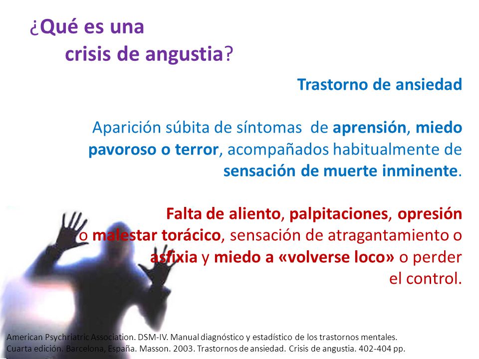 ¿Qué es una crisis de angustia Trastorno de ansiedad