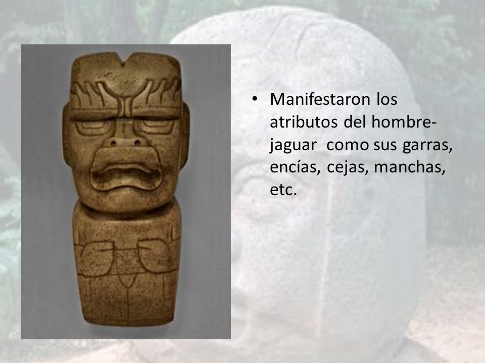 Manifestaron los atributos del hombre-jaguar como sus garras, encías, cejas, manchas, etc.