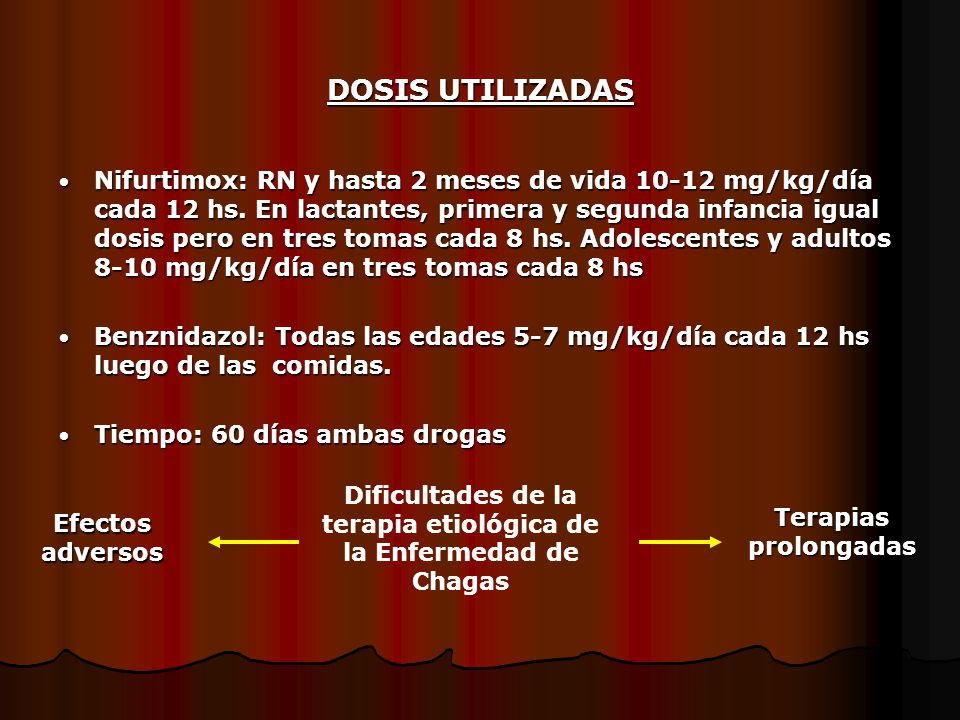 Dificultades de la terapia etiológica de la Enfermedad de Chagas