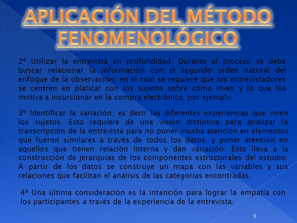 MÉTODO FENOMENOLÓGICO - ppt video online descargar