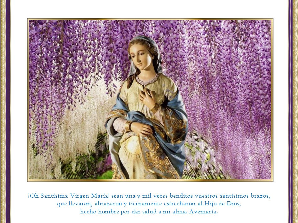 que llevaron, abrazaron y tiernamente estrecharon al Hijo de Dios,