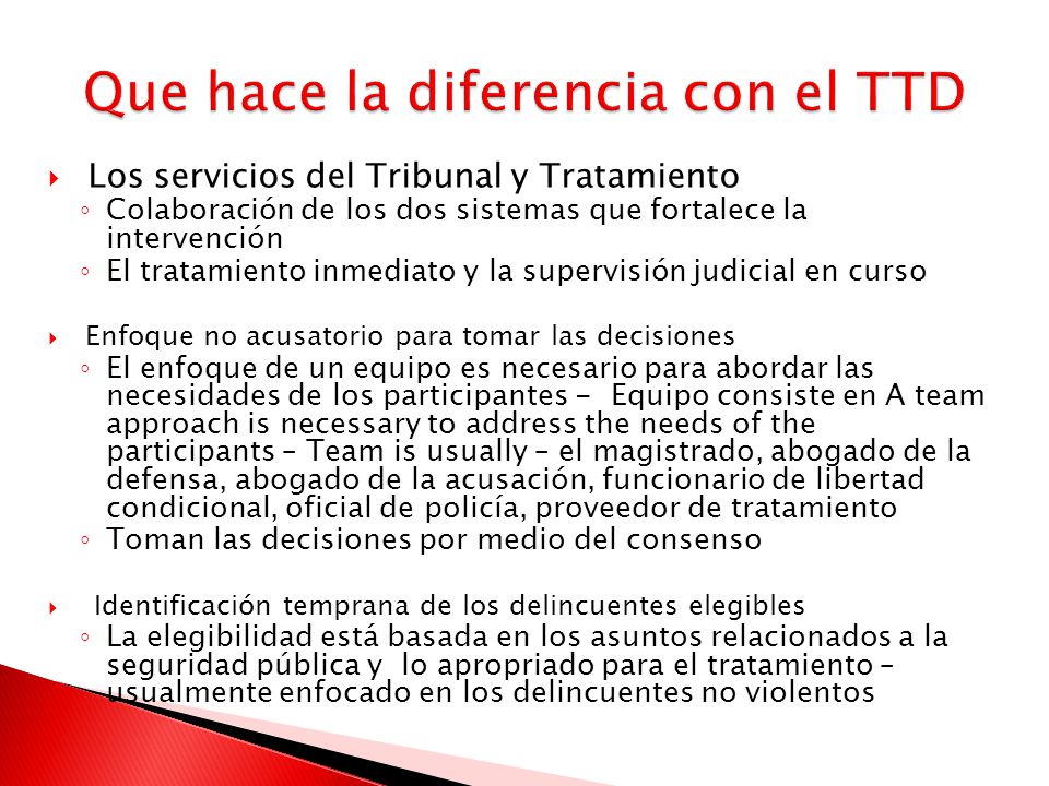 Que hace la diferencia con el TTD