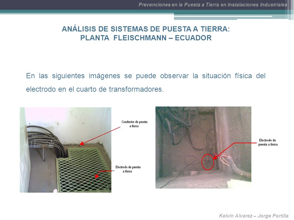 ANÁLISIS DE SISTEMAS DE PUESTA A TIERRA: PLANTA FLEISCHMANN – ECUADOR