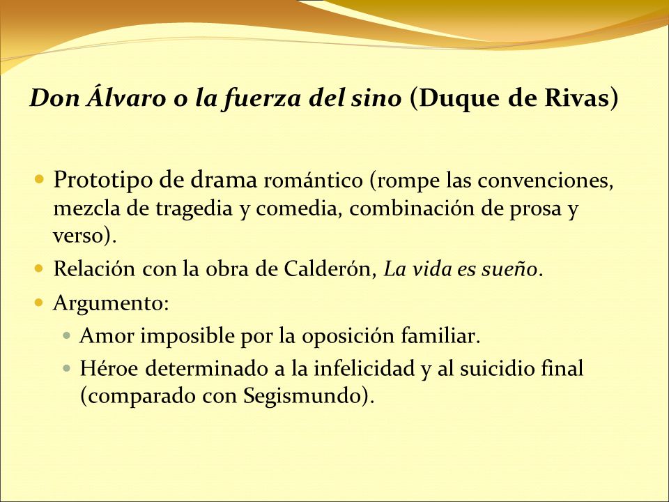 Don Álvaro o la fuerza del sino (Duque de Rivas)