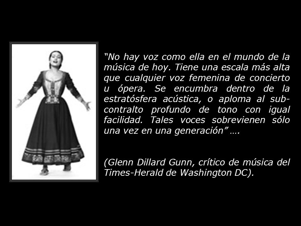 No hay voz como ella en el mundo de la música de hoy
