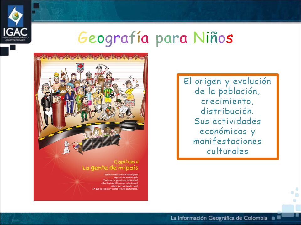Geografía para Niños El origen y evolución de la población, crecimiento, distribución.