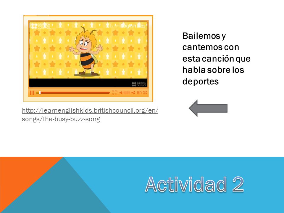 Bailemos y cantemos con esta canción que habla sobre los deportes
