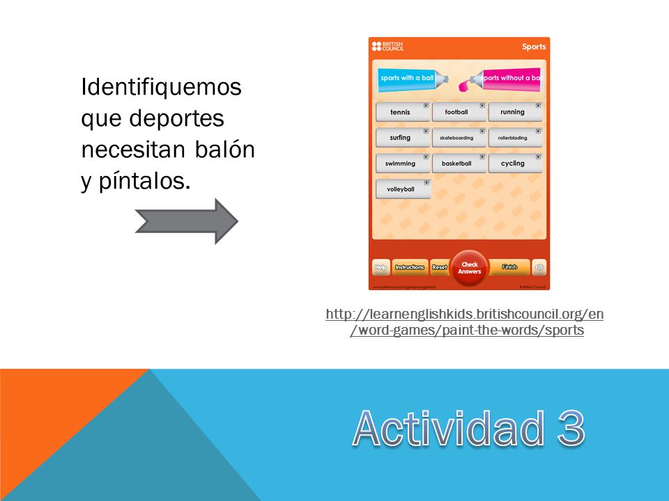 Actividad 3 Identifiquemos que deportes necesitan balón y píntalos.