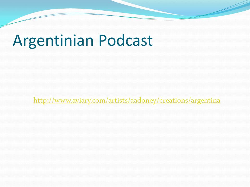 Argentinian Podcast