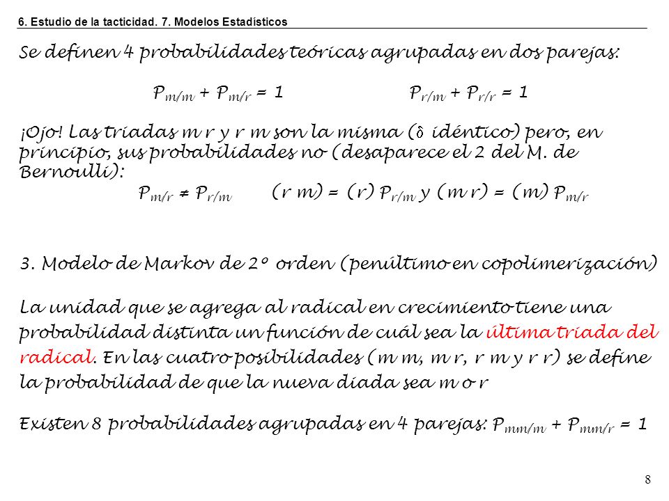 Pm/m + Pm/r = 1 Pr/m + Pr/r = 1