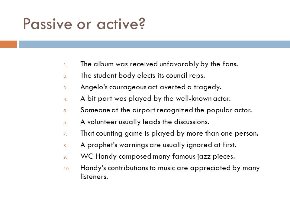 Passive or active The album was received unfavorably by the fans.