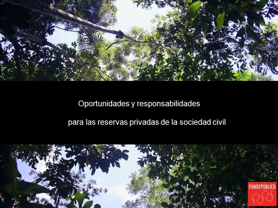 Oportunidades y responsabilidades para las reservas privadas de la sociedad civil