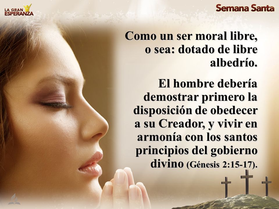 Como un ser moral libre, o sea: dotado de libre albedrío.