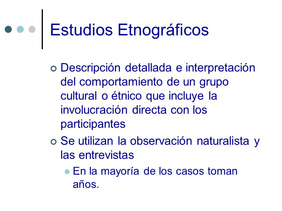 Estudios Etnográficos