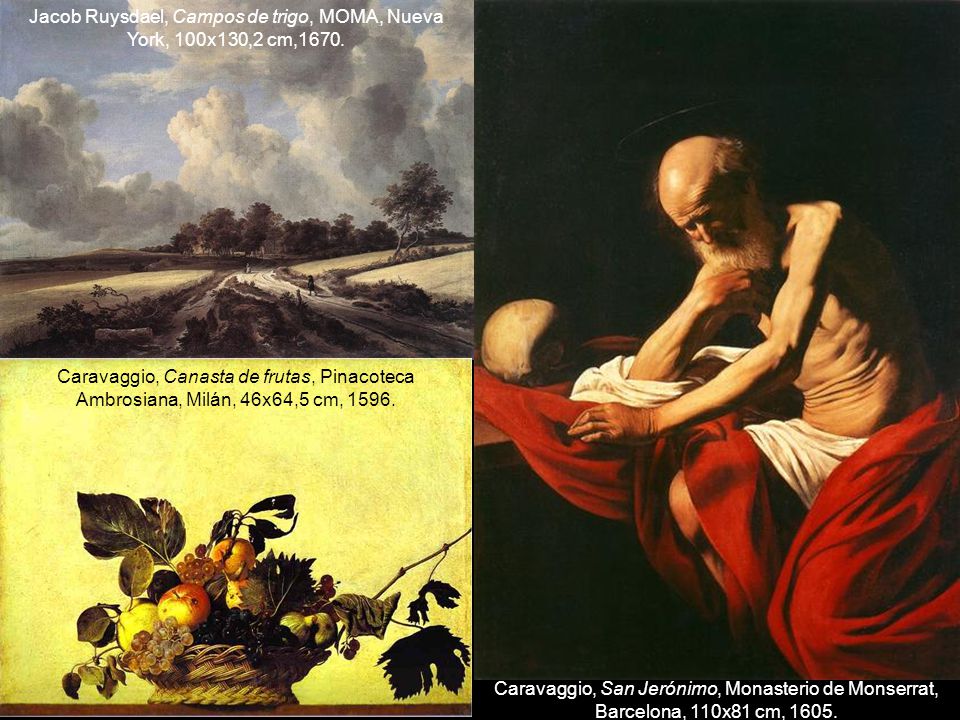 Jacob Ruysdael, Campos de trigo, MOMA, Nueva York, 100x130,2 cm,1670.