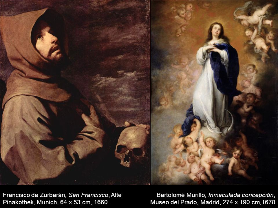 Francisco de Zurbarán, San Francisco, Alte Pinakothek, Munich, 64 x 53 cm, 1660.