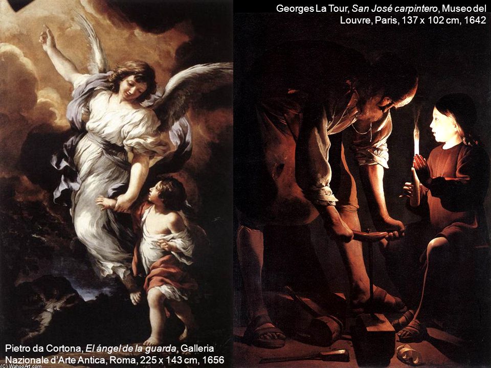 Georges La Tour, San José carpintero, Museo del Louvre, Paris, 137 x 102 cm, 1642