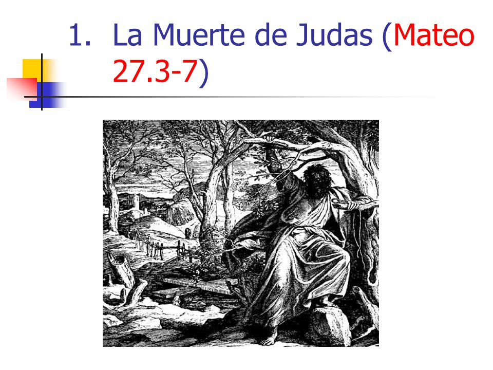 La Muerte de Judas (Mateo )