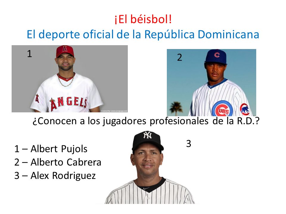 ¡El béisbol! El deporte oficial de la República Dominicana