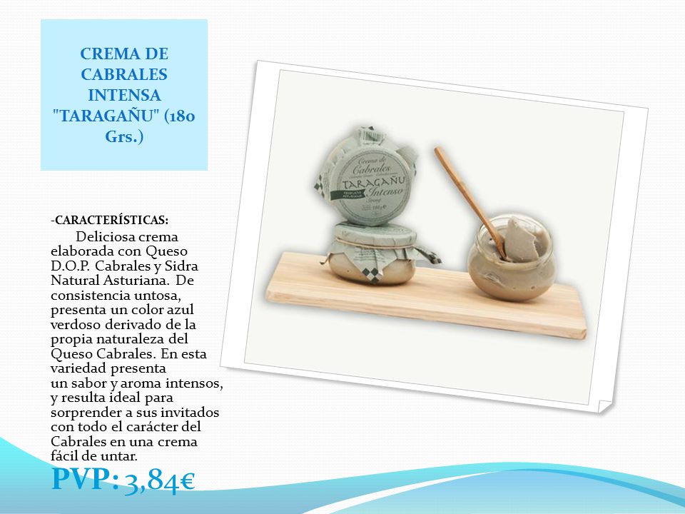 CREMA DE CABRALES INTENSA TARAGAÑU (180 Grs.)