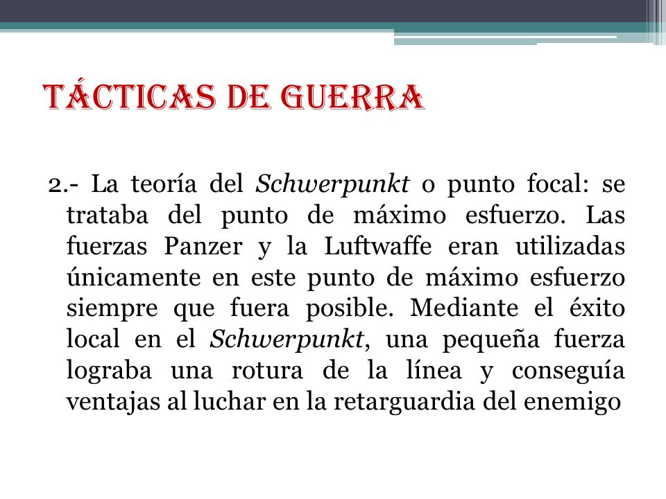 TÁCTICAS DE GUERRA