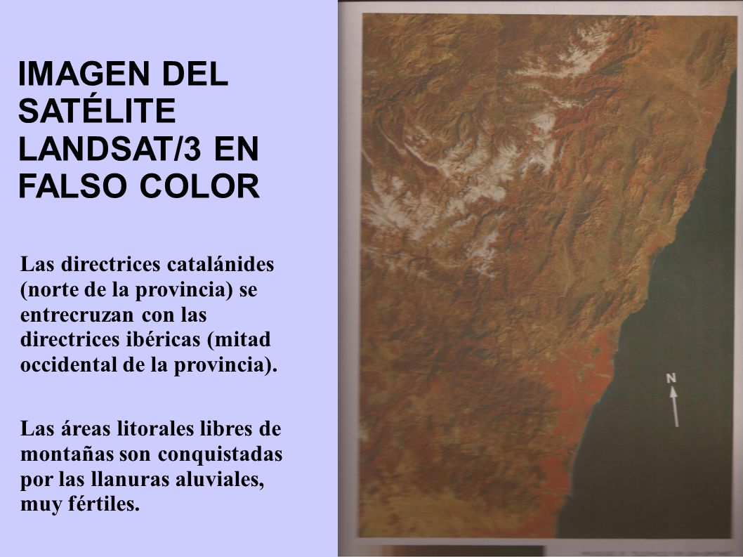 IMAGEN DEL SATÉLITE LANDSAT/3 EN FALSO COLOR