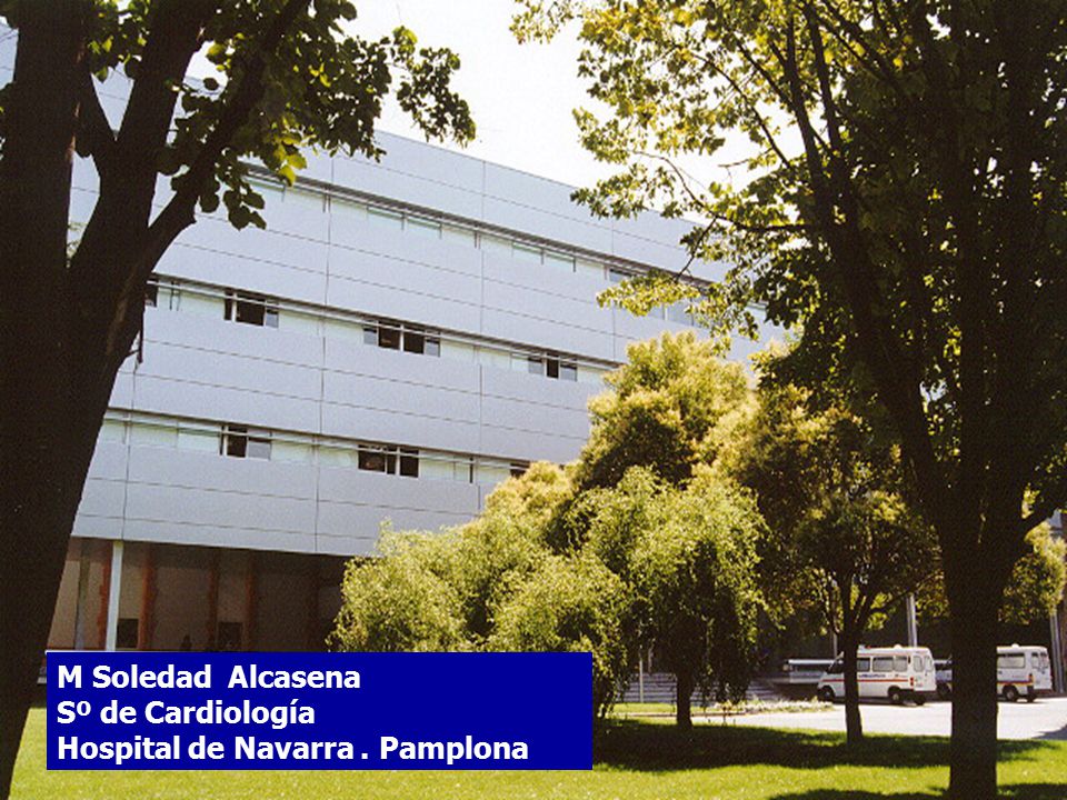 M Soledad Alcasena Sº de Cardiología Hospital de Navarra . Pamplona