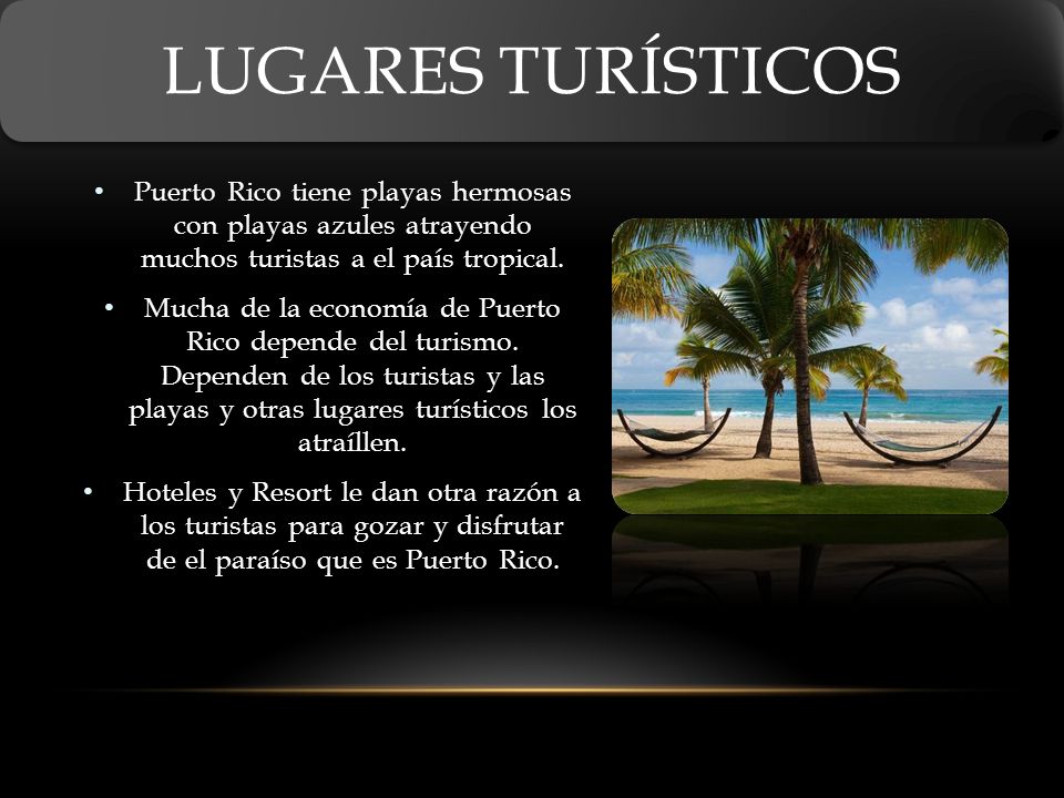 Lugares Turísticos Puerto Rico tiene playas hermosas con playas azules atrayendo muchos turistas a el país tropical.