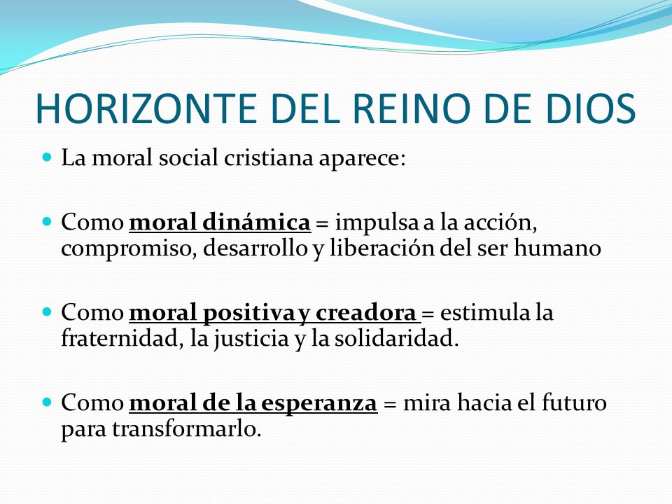 HORIZONTE DEL REINO DE DIOS